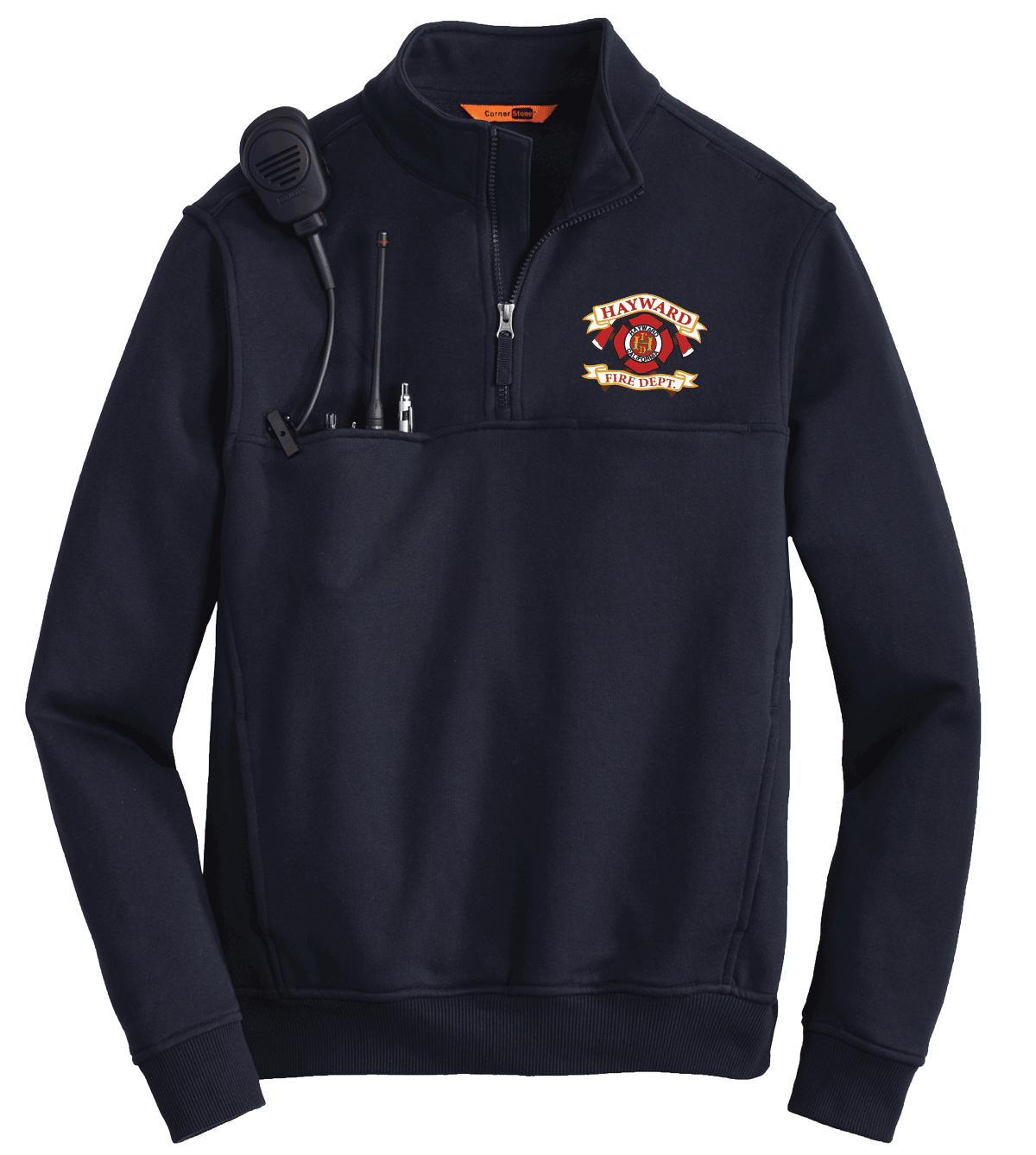 Hayward Fire 1/4 Zip Job Shirt